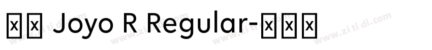 和音 Joyo R Regular字体转换